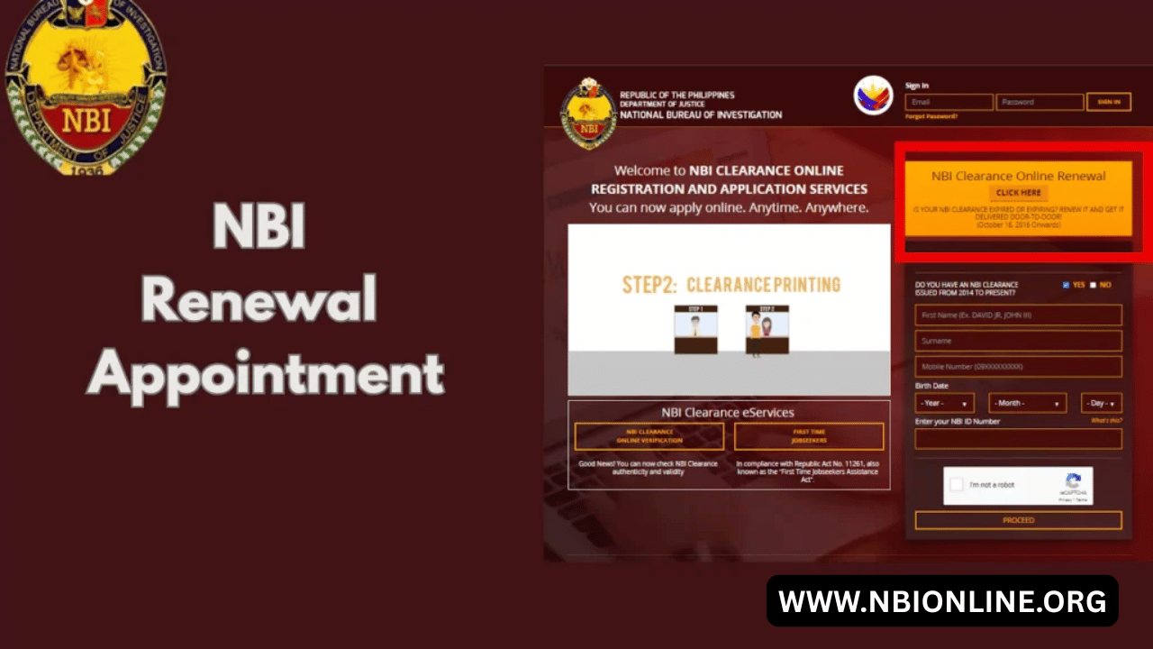 Reasons For NBI Renewal Appointment