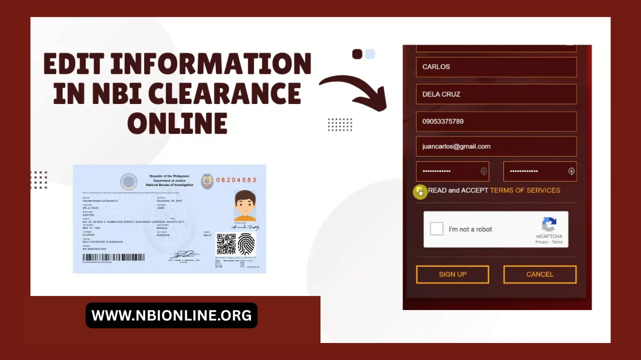 Incorrect Personal Information